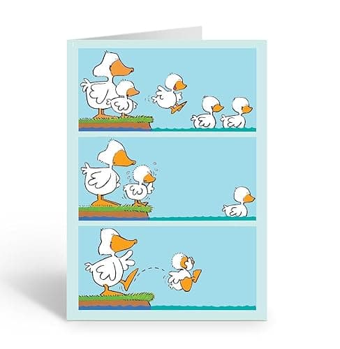 Stonehouse Collection Funny Duck Friendship Card – “Little Push” Any‑Occasion Greeting