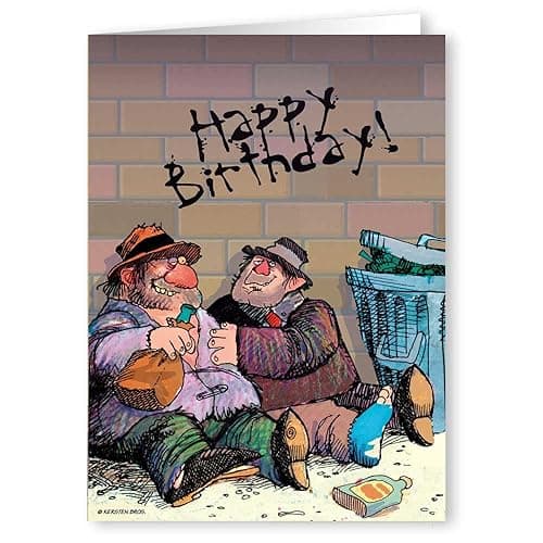 Stonehouse Collection Funny Birthday Card – “Alley Bums” Humor 