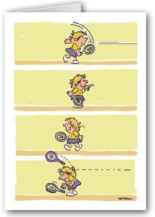 Stonehouse Collection Hilarious Tennis Note Card Set – 10 Blank Cards with Envelopes