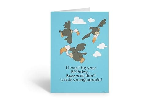 Stonehouse Collection Funny Getting Old Birthday Card – “Buzzards” 