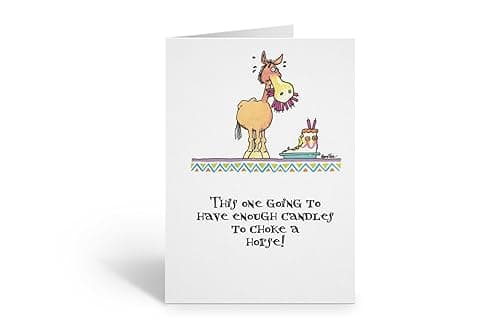 Stonehouse Collection Funny Horse Birthday Card – “Choke a Horse” Humor