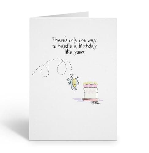 Stonehouse Collection Funny Getting Old Birthday Card – “Flip a Bird” 