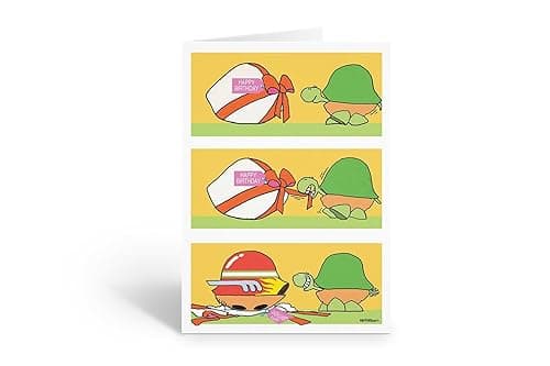 Stonehouse Collection Funny Turtle Birthday Card – “New Shell” 