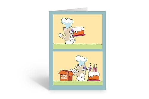 Stonehouse Collection Cute Cat Birthday Greeting Card – “Birthday Cat” 