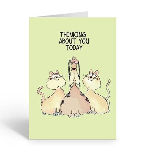 Stonehouse Collection Cute Dog & Cat Birthday Greeting Card – “Smile” 