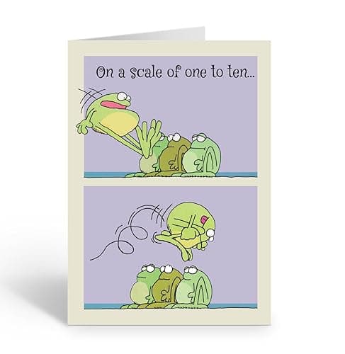 Stonehouse Collection Cute Frog Birthday Greeting Card – “Perfect Frog” 