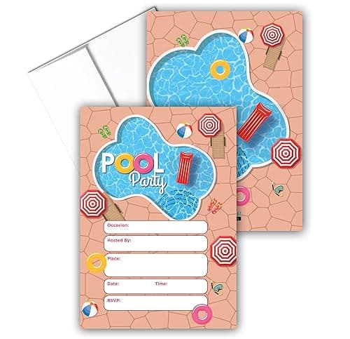 Stonehouse Collection Pool Party Invitations