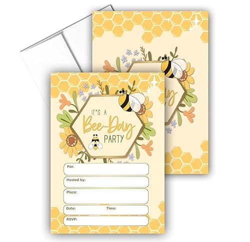 Stonehouse Collection “Bee‑Day Party” Invitations