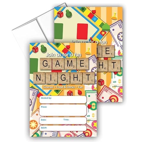 Stonehouse Collection Game Night Party Invitations