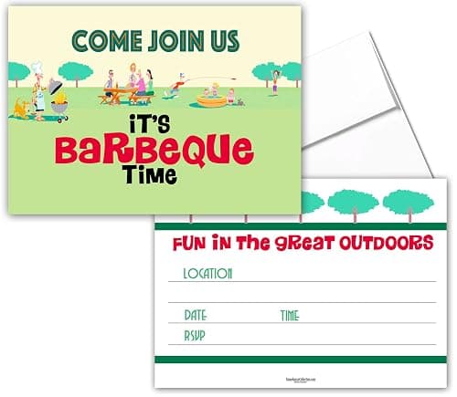 Stonehouse Collection BBQ Time Party Invitations