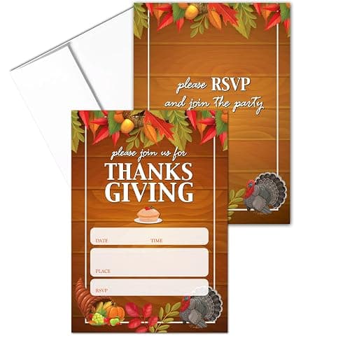 Stonehouse Collection Thanksgiving Party Invitations 