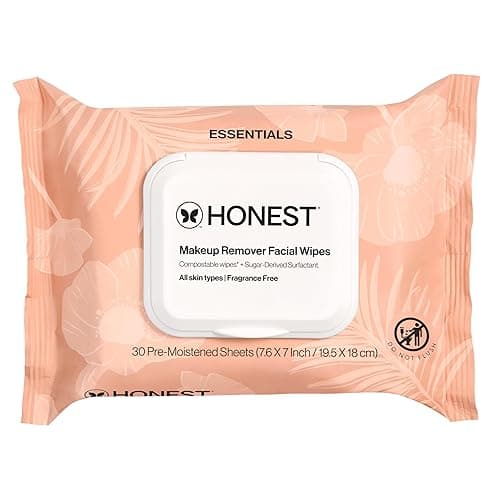 Honest Beauty Fragrance‑Free Cleansing Makeup Remover Facial Wipes