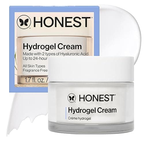 Honest Beauty Hydrogel Cream with Hyaluronic Acid – Fragrance‑Free (1.7 fl oz)