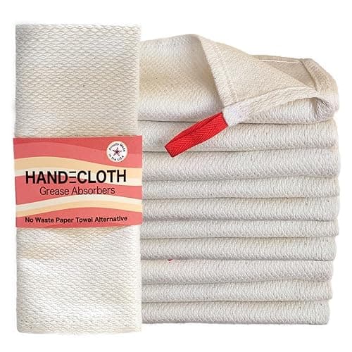 Reusable Bacon Grease Towel — GOTS Organic Cotton (10 Pack)