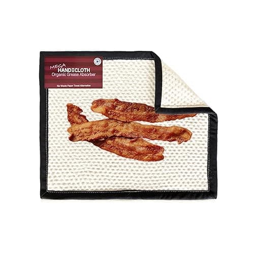 MEGA Grease Absorber — Reusable Fried Food Sponge (American‑Made, Organic Cotton)