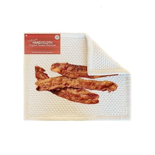 MEGA Grease Absorber — Mini 10x12 Reusable Fried Food Sponge (American‑Made, Organic Cotton)